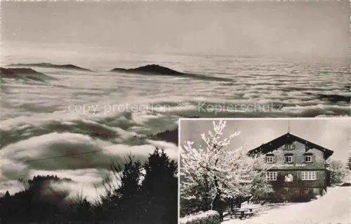 AK / Ansichtskarte Hoernli-Kulm 1136m Hoernlikulm Fischental ZH Panorama Berggasthaus Hoernli