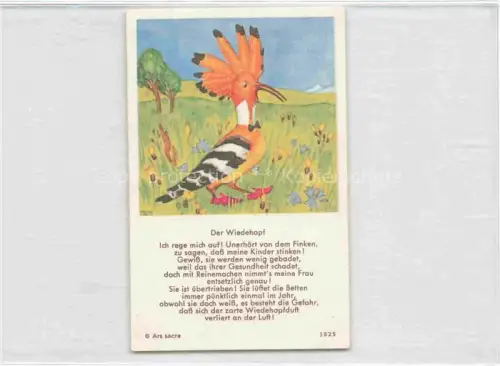 AK / Ansichtskarte IBM BOHATTA-MORPURGO Ida (1900-1992) Kuenstlerkarte 3825 Der Wiedehopf 