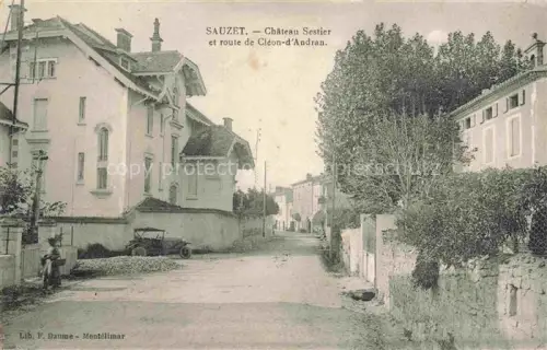 AK / Ansichtskarte Sauzet NYONS 26 Drome Château Sestier et Route de Cléon-d'Andran