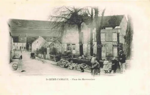 AK / Ansichtskarte St-Seine-l Abbaye DIJON 21 Cote-d Or Place des Marronniers