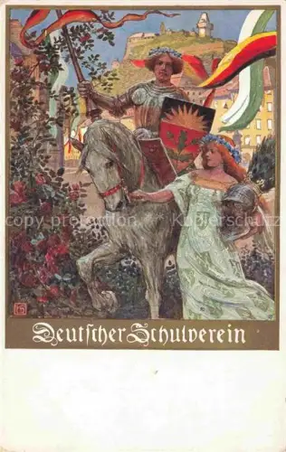 AK / Ansichtskarte BDD Schulverein Nr. 106 Pferde Soldat 