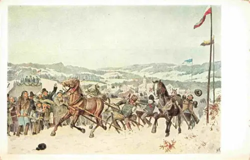 AK / Ansichtskarte GREIL Alois Kuenstlerkarte Gaffelfahren BDD oesterreich Ostmark Nr. 42