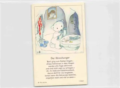 AK / Ansichtskarte IBM BOHATTA-MORPURGO Ida (1900-1992) Kuenstlerkarte Nr. 10861 Der Baerenhunger