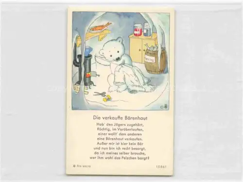 AK / Ansichtskarte IBM BOHATTA-MORPURGO Ida (1900-1992) Kuenstlerkarte Nr. 10861 Die verkaufte Baerenhaut 