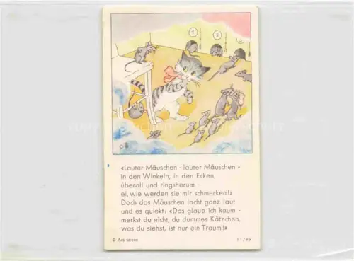 AK / Ansichtskarte IBM BOHATTA-MORPURGO Ida (1900-1992) Kuenstlerkarte Nr. 11799 Katze Maeuse