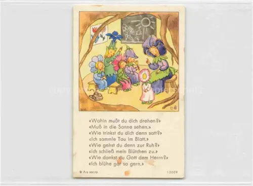 AK / Ansichtskarte IBM BOHATTA-MORPURGO Ida (1900-1992) Kuenstlerkarte Nr. 12009 Blumen Schule 