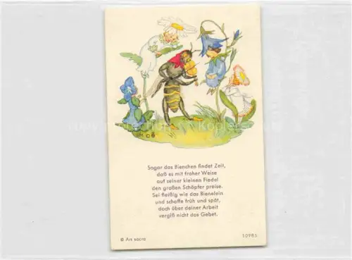 AK / Ansichtskarte IBM BOHATTA-MORPURGO Ida (1900-1992) Kuenstlerkarte Nr. 10985 Bienchen Bluemen 