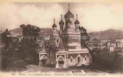 AK / Ansichtskarte NICE   Nizza 06 Alpes-Maritimes La Cathédrale Russe Architect Stoecklin
