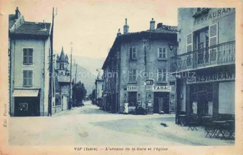 AK / Ansichtskarte Vif Grenoble 38 Isere Avenue de la Gare et l'église