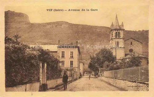 AK / Ansichtskarte Vif Grenoble 38 Isere Avenue de la Gare et l'église