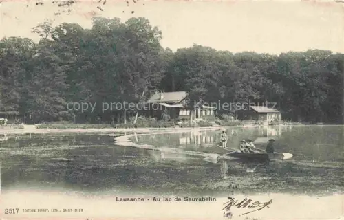 AK / Ansichtskarte LAUSANNE VD Au Lac de Sauvabelin