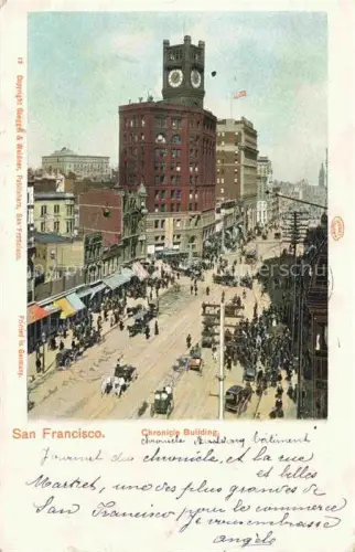 AK / Ansichtskarte SAN FRANCISCO California USA Chronicle Building