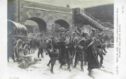 AK / Ansichtskarte ARRAS  62 Uhlans ramenés prisionniers Salon de 1906 Kuenstlerkarte