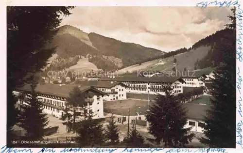 AK / Ansichtskarte OBERAMMERGAU Panorama Kasernen