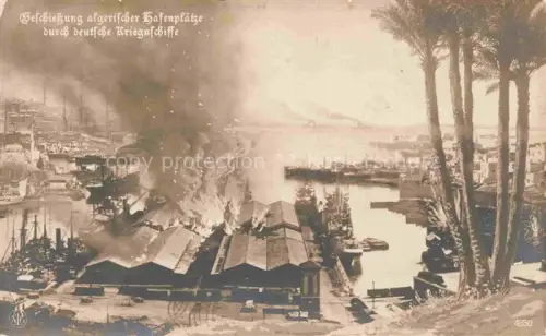 AK / Ansichtskarte ALGER  Algerie Beschiessung algerischer Hafenplaetze durch deutsche Kriegsschiffe