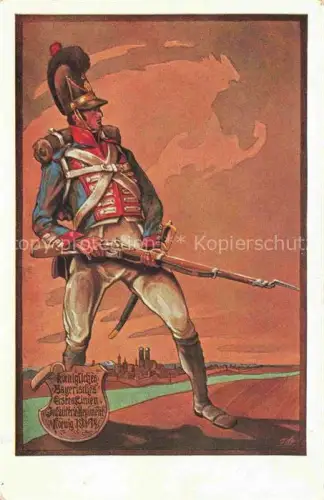 AK / Ansichtskarte MueNCHEN 1. Infanterie-Regiment im Jahr 1813 F. Boehm pinx. Kuenstlerkarte