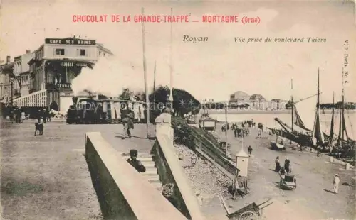 AK / Ansichtskarte ROYAN 17 Charente-Maritime Vue prise du Boulevard Thiers Werbung Chocolat de la Grande-Trappe