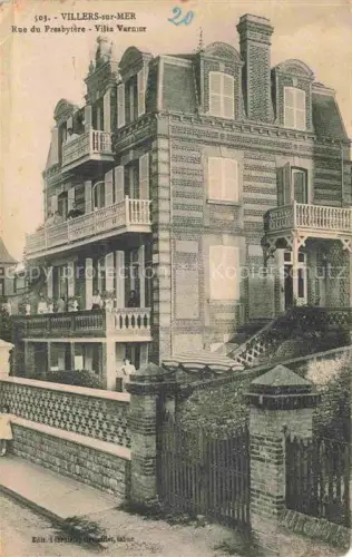 AK / Ansichtskarte VILLERS-SUR-MER Lisieux 14 Calvados Rue du Presbytère Villa Varnier