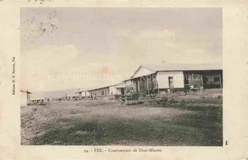 AK / Ansichtskarte Fez Fes Maroc Casernement de Dhar-Mharez