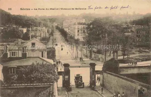 AK / Ansichtskarte Sevres Boulogne-Billancourt 92 Hauts-de-Seine La Porte du Mail et l'Avenue de Bellevue