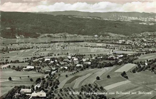 AK / Ansichtskarte Bellmund Nidau BE Fliegeraufnahme