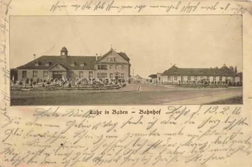 AK / Ansichtskarte LAHR Baden Bahnhof Feldpost
