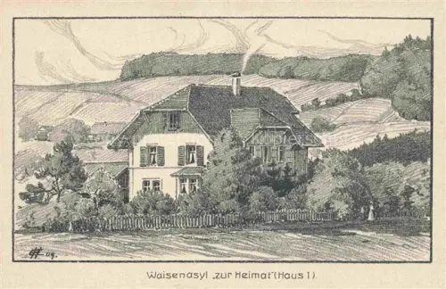 AK / Ansichtskarte Biel Bienne BE Waisenasyl zur Heimat Haus 1 Kuenstlerkarte