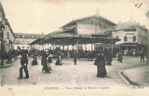 AK / Ansichtskarte Chartres 28 Eure-et-Loir Place Billard le Marché Couvert