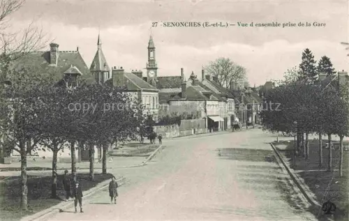 AK / Ansichtskarte Senonches 28 Eure-et-Loir Vue d'ensemble prise de la gare