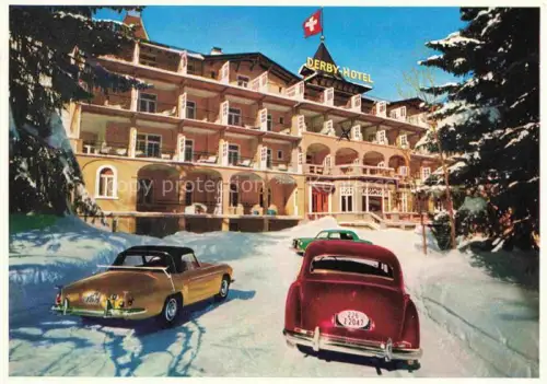 AK / Ansichtskarte DAVOS GR Derby-Hotel im Winter