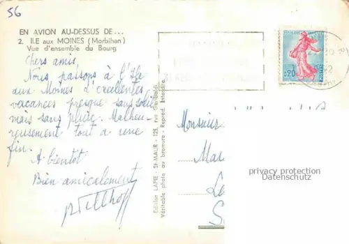 AK / Ansichtskarte Ile-aux-Moines VANNES 56 Morbihan Vue d'ensemble du Bourg