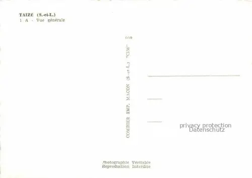 AK / Ansichtskarte Taize Macon 71 Saone-et-Loire Vue générale aérienne