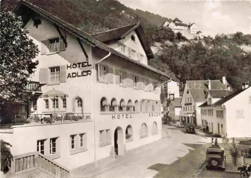 AK / Ansichtskarte Vaduz Liechtenstein FL Hoel Adler Schloss