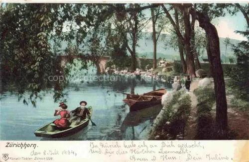 AK / Ansichtskarte Zuerichhorn ZueRICH ZH Gondelteich