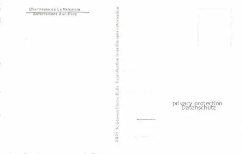 AK / Ansichtskarte Chartreuse de la Valsainte FR Enterrement d'un Pere