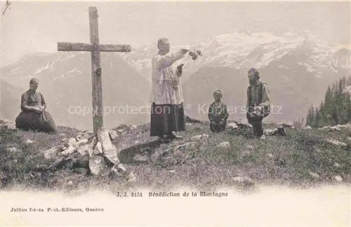 AK / Ansichtskarte Valais Wallis Kanton VS Benediction de la Montagne