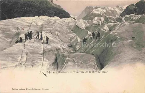 AK / Ansichtskarte CHAMONIX 74 Haute-Savoie Traversee de la Mer de Glace