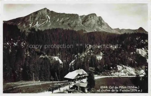 AK / Ansichtskarte Col-de-Pillon Col-du-Pillon 1546m VD et chaine de la Palette