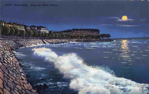 AK / Ansichtskarte Neuchatel NE Quai du Mont Blanc