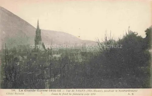 AK / Ansichtskarte Thann  68 Haut-Rhin La Grande Guerre Vue de Thann pendant le bombardement