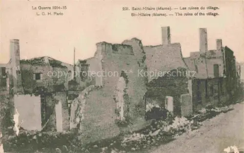 AK / Ansichtskarte Saint-Hilaire -au-Temple 51 Marne Les ruines du village