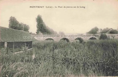 AK / Ansichtskarte Montbouy Montargis 45 Loiret Le Pont de pierres sur le Loing