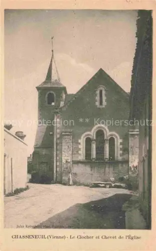 AK / Ansichtskarte Chasseneuil-du-Poitou Poitiers 86 Vienne Le Clocher et Chevet de l'Eglise