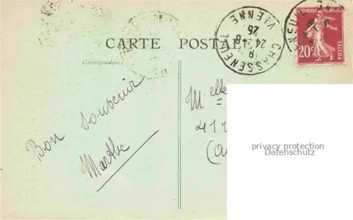 AK / Ansichtskarte Chasseneuil-du-Poitou Poitiers 86 Vienne Le Clocher et Chevet de l'Eglise