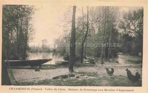 AK / Ansichtskarte Chasseneuil-du-Poitou Poitiers 86 Vienne Vallee du Clain Matinee de Printemps aux Moulins d'Ajourmard