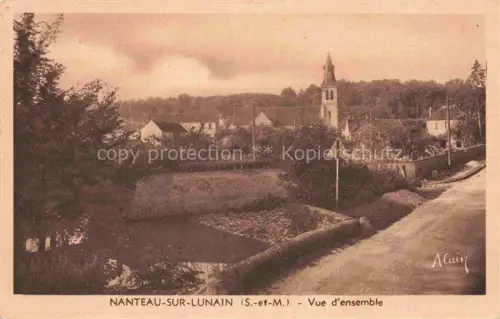 AK / Ansichtskarte Nanteau-sur-Lunain Fontainebleau 77 Seine-et-Marne Vue d'ensemble