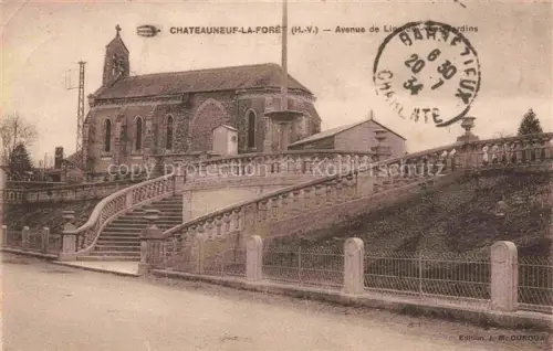 AK / Ansichtskarte Chateauneuf-la-Foret Limoges 87 Haute-Vienne Avenue de Linards Les Jardins