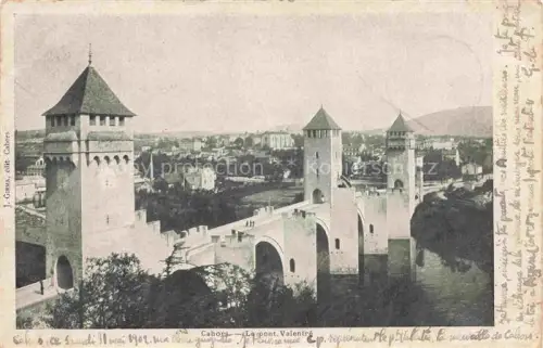 AK / Ansichtskarte Cahors-en-Quercy 46 Lot La pont Valentre