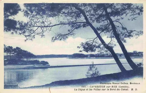 AK / Ansichtskarte CAPBRETON-SUR-MER  DAX 40 Landes La Digue et les Villas sur le Bord du Canal