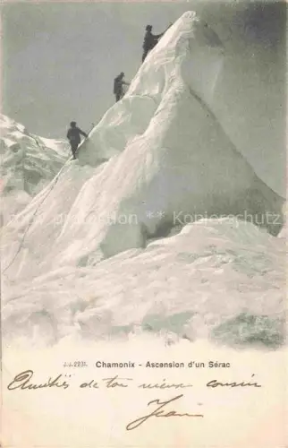 AK / Ansichtskarte CHAMONIX 74 Haute-Savoie Ascension d'un Serac
